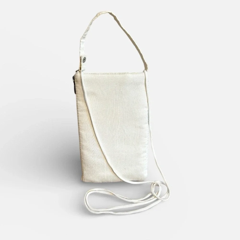 Bamboo Trading‎ Co Beaded Phone Crossbody Bag Good Vibes Only Wristlet Satchel